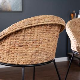 Southern Enterprises 2pc. Landrine Water Hyacinth Counter Stools