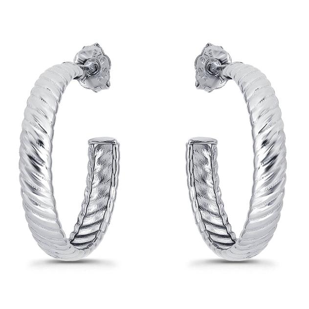 Designs by FMC 3mmx20m Ribbed C Shape Post Hoop Earrings