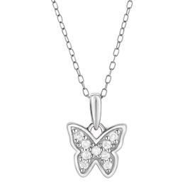 Nova Star(tm) 1/10ctw. Lab Grown Diamond Butterfly Pendant