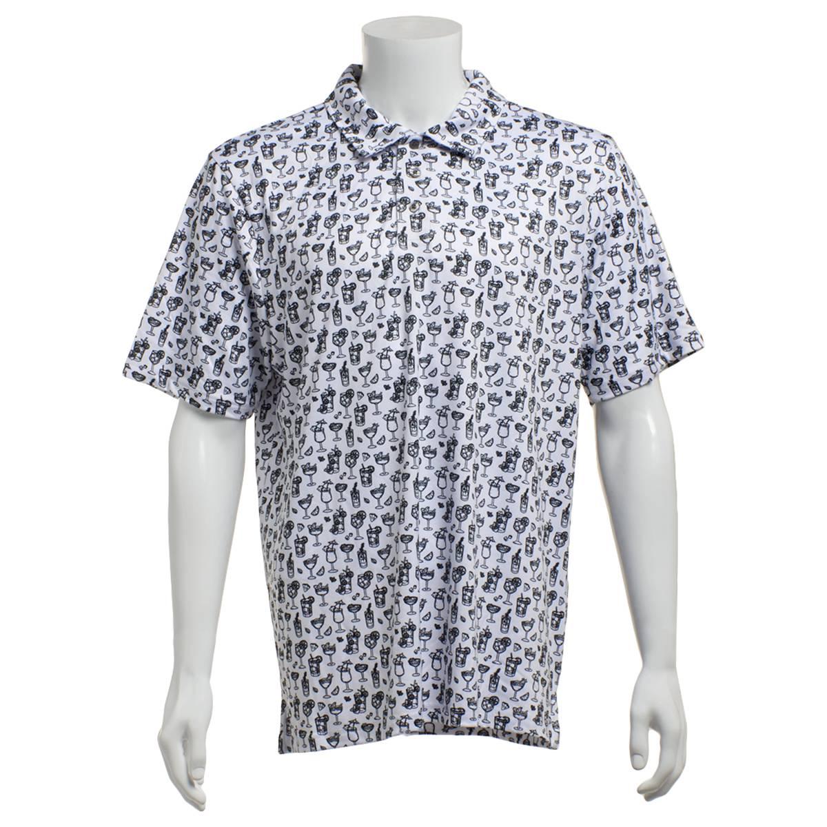 Mens Architect(R) Drinks & Martini Glasses Short Sleeve Polo