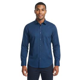 Mens Tom Baine Regular Fit Check Dress Shirt - Blue/Black