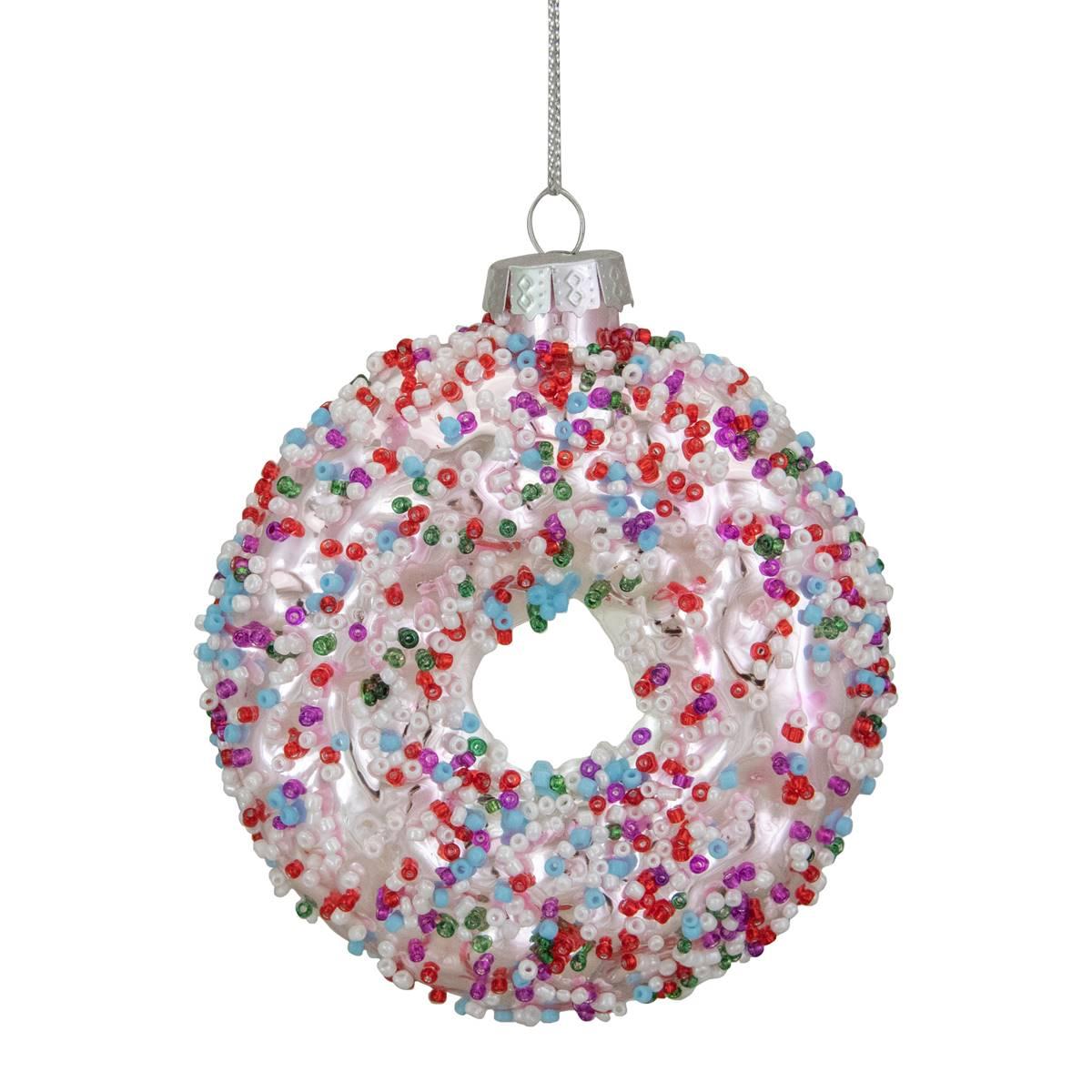Northlight Seasonal 3.75in. Sprinkle Doughnut Christmas Ornament
