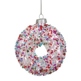 Northlight Seasonal 3.75in. Sprinkle Doughnut Christmas Ornament