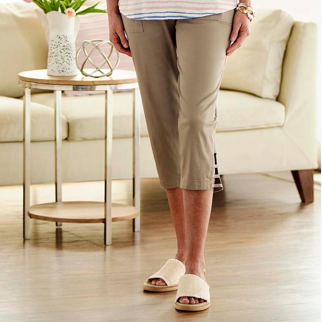 Womens Hasting & Smith Stretch Twill Capris