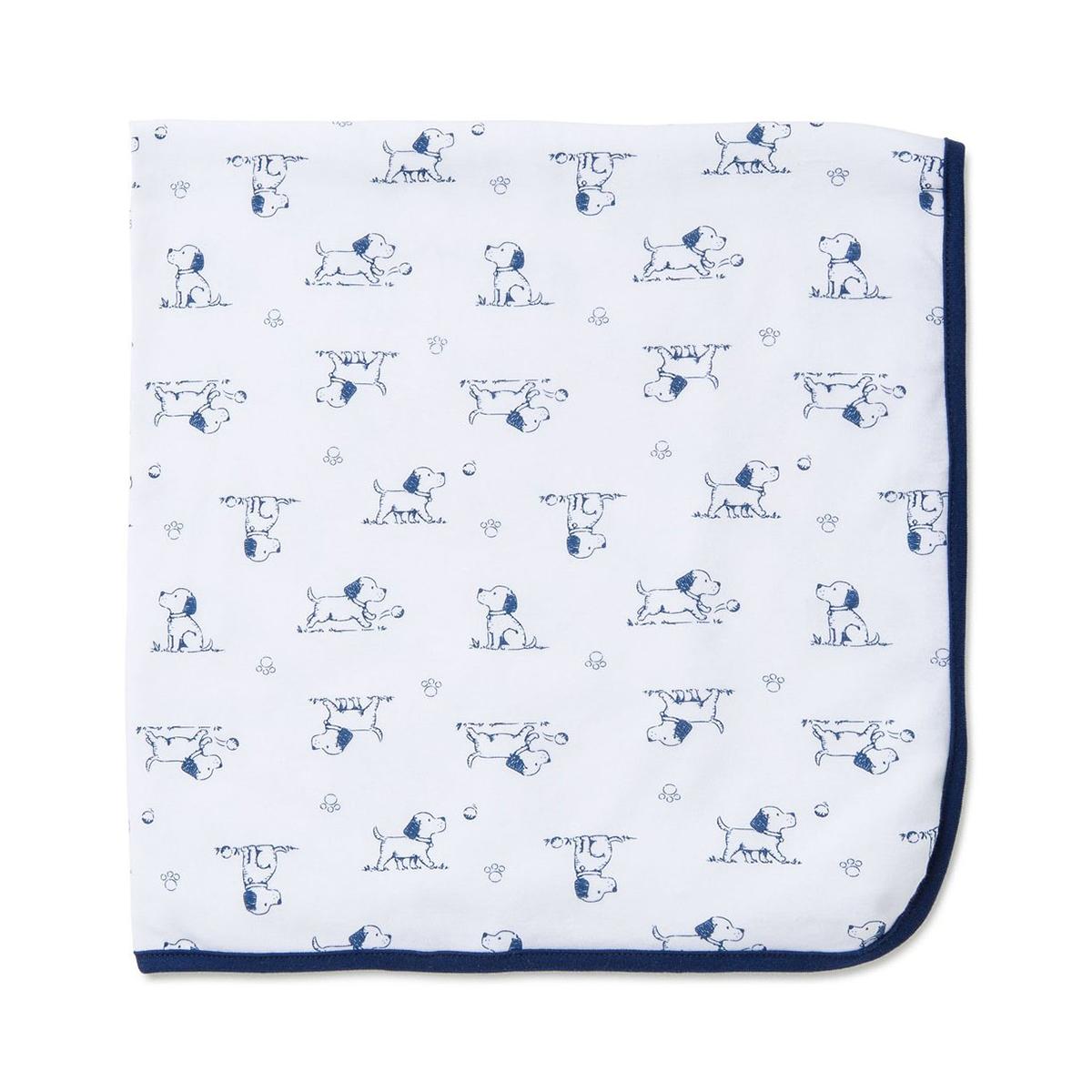 Little Me Puppy Toile Receiving Blanket