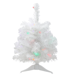 Northlight 18in. Pre-Lit White Artificial Christmas Tree