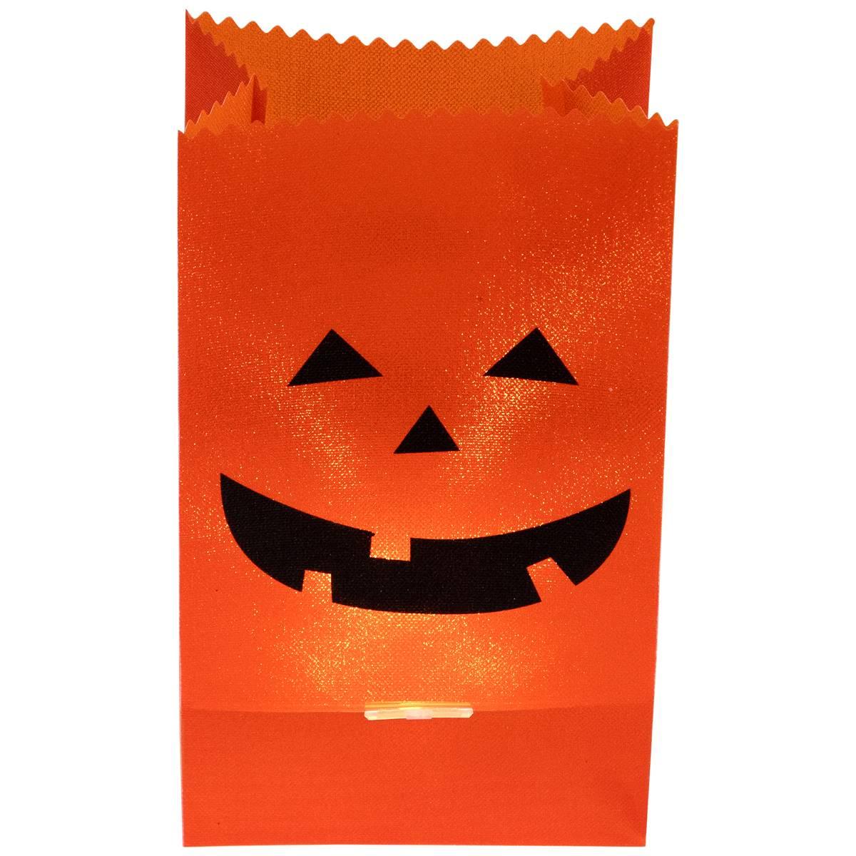 Northlight Seasonal 3pk. Jack-O-Lantern Luminary Pathway Markers