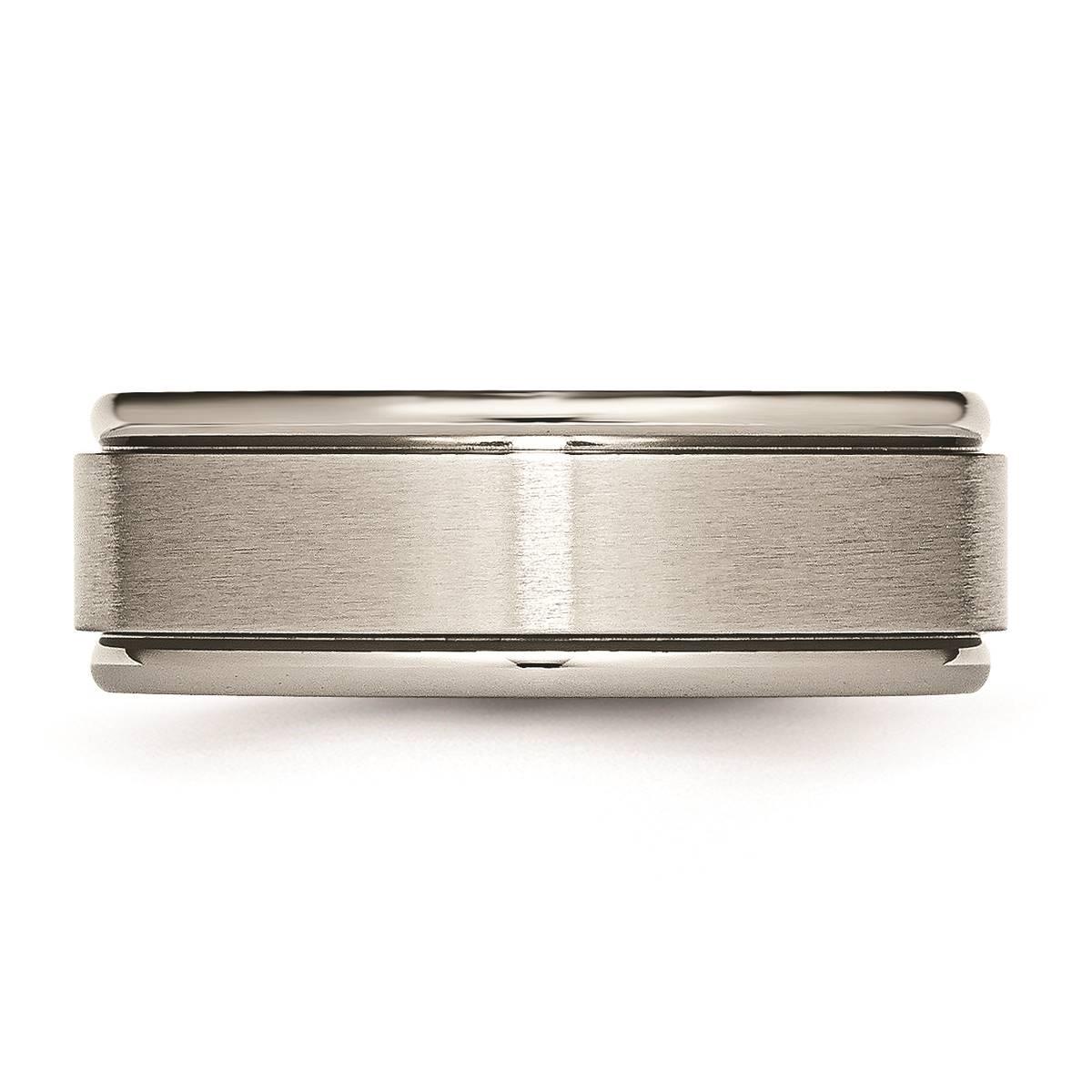 Mens Endless Affection™ Engravable 8mm Satin Finish Wedding Band