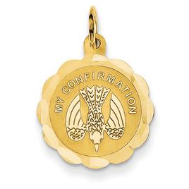 Unisex Gold Classics(tm) 14kt. Yellow Gold My Confirmation Pendant