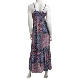 Juniors Angie Patchwork Crochet Lace Trim Maxi Slip Dress
