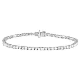 Nova Star(R) White Gold Lab Grown Diamond Tennis Bracelet