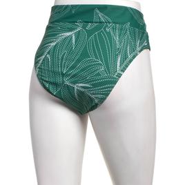 Womens Cupshe Tropical Leaf Banded High Waist Swim Bottoms
