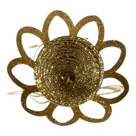Kurt Adler 12in. Gold Glitter Metal Angel Treetop