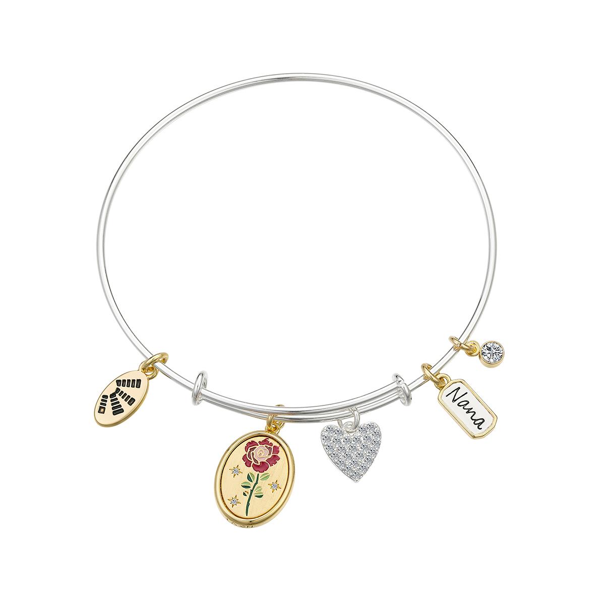 Shine Beauty Nana Enamel Flower & Cubic Zirconia Bracelet