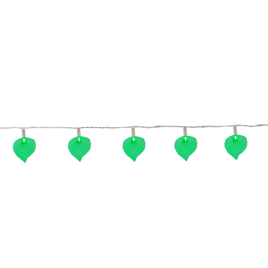 Northlight 6ft. Green Leaf Patio Novelty Christmas Light Set