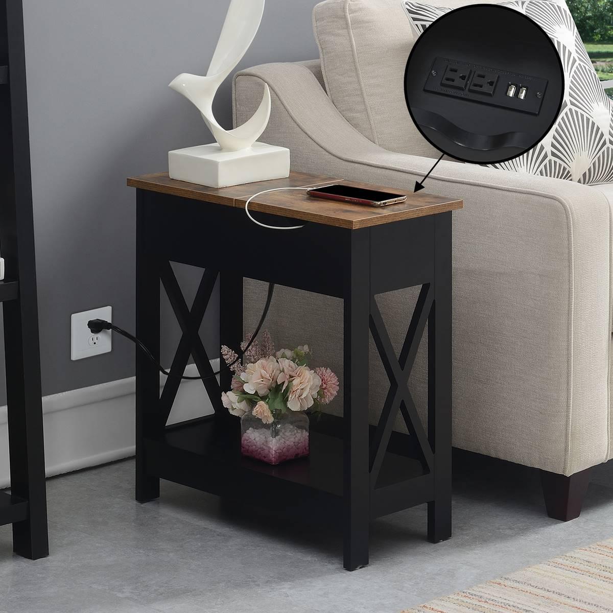 Convenience Concepts Oxford Flip Top End Table