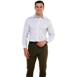 Mens Christian Aujard Slim Fit Plaid Dress Shirt - Blue/Sand