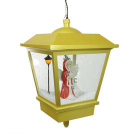 Northlight Musical Snowing Angel Hanging Christmas Street Lamp