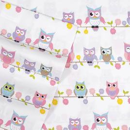 Sweet Home Collection Kids Fun & Colorful Owls Sheet Set