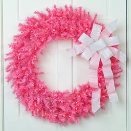 Northlight Seasonal 36in. Pink Spruce Artificial Christmas Wreath