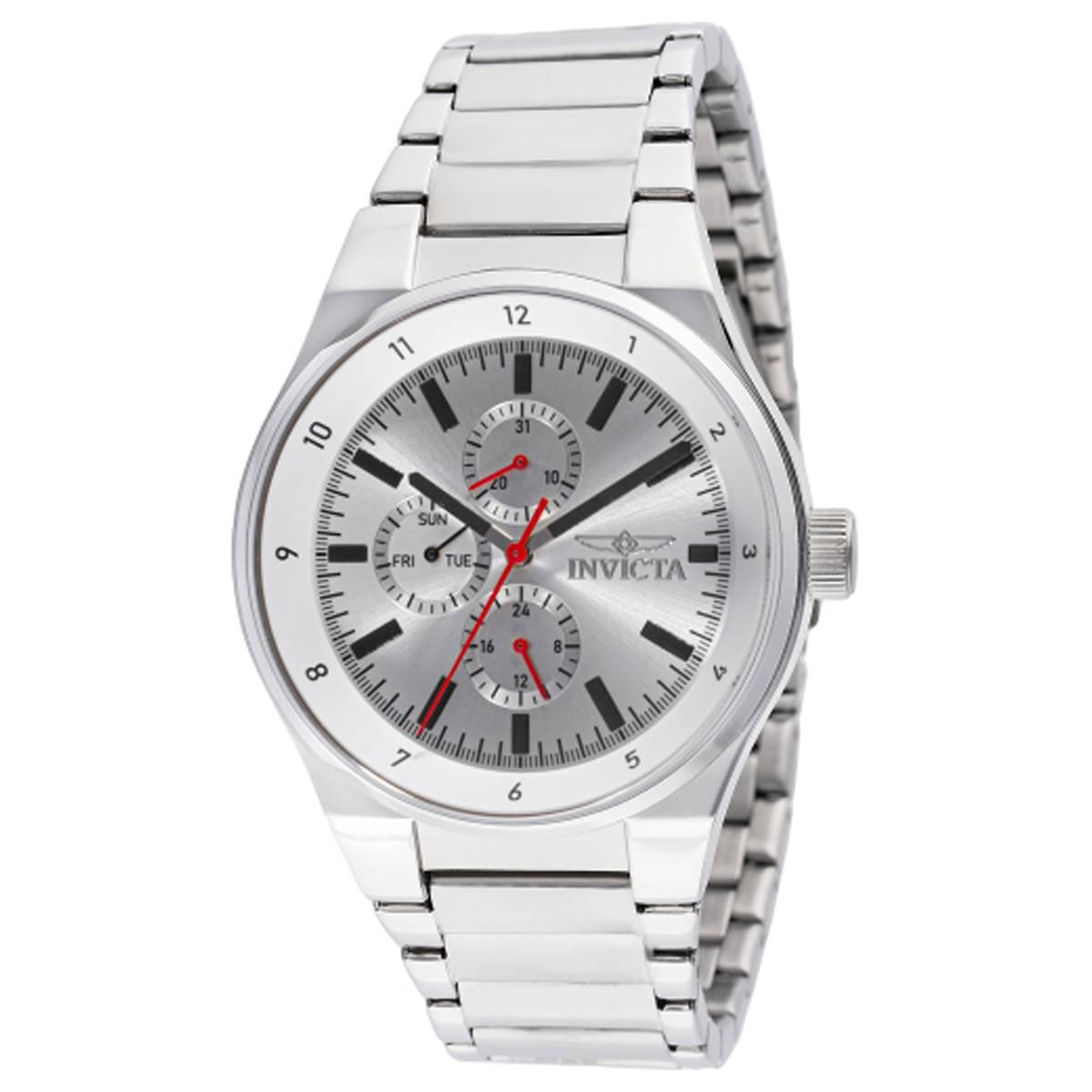 Mens Invicta Racing Silver Dial Quartz Watch - 47546