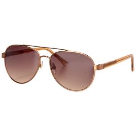 Womens Nine West Bronze Aviator Sunglasses