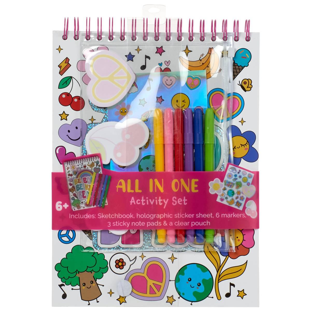 Girls Votum Groovy Feeling Sketchbook with Pens