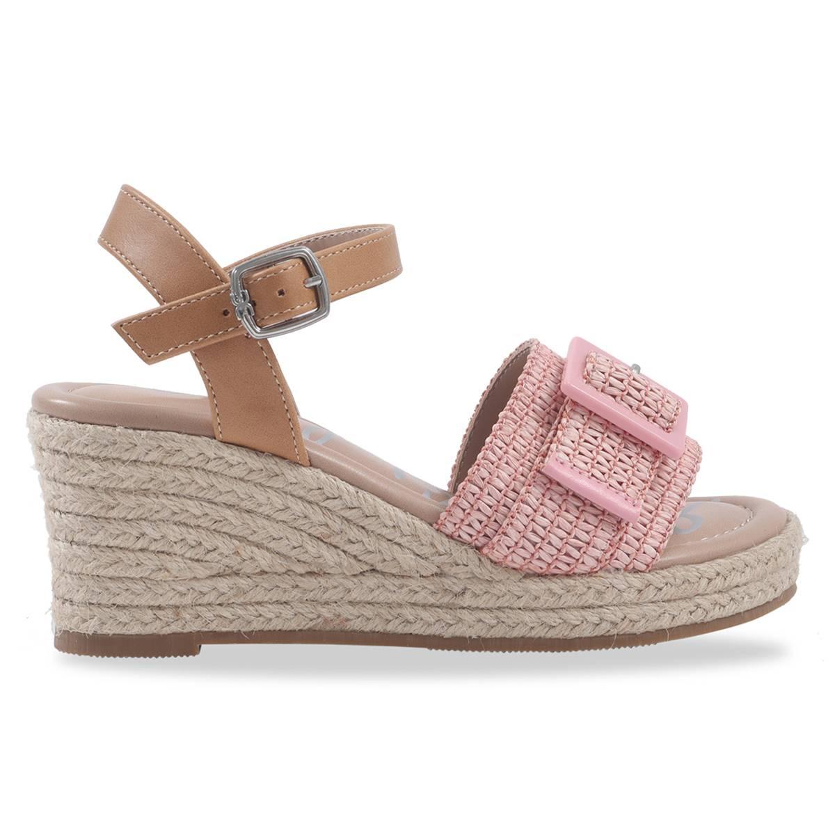 Big Girls Sam Edelman Lucia Buckle Wedge Sandals