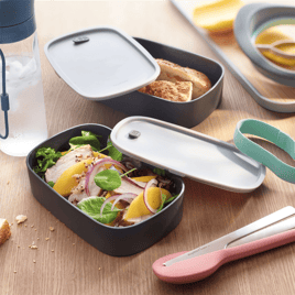 BergHOFF Leo 3pc. Dual Bento Box Set with Strap