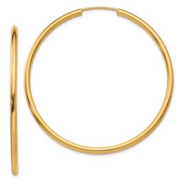 Gold Classics(tm) 41mm. 14k Polished Endless Hoop Earrings