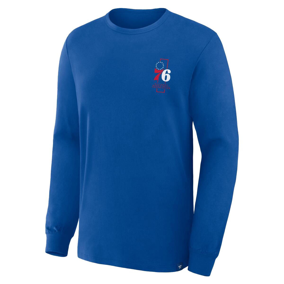 Mens Fanatics NBA Perimeter Philly Basketball Long Sleeve Tee