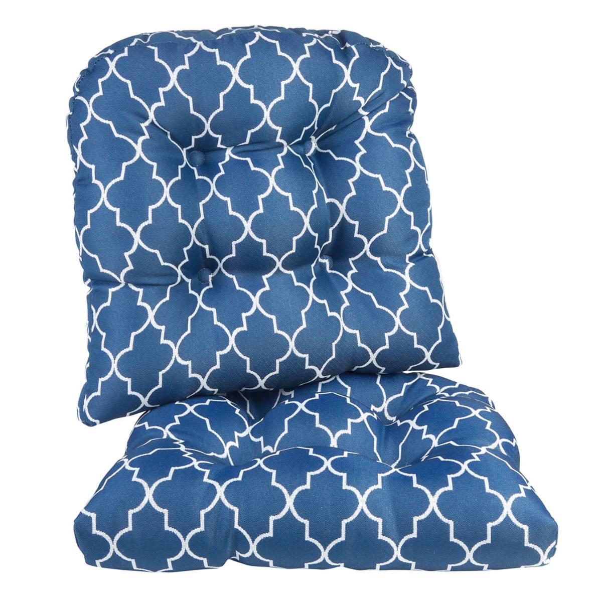 Klear Vu The Gripper(R) 2pc. Trellis Universal Chair Cushions Set