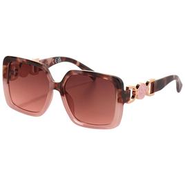 Womens Jessica Simpson Square Logo Sunglasses