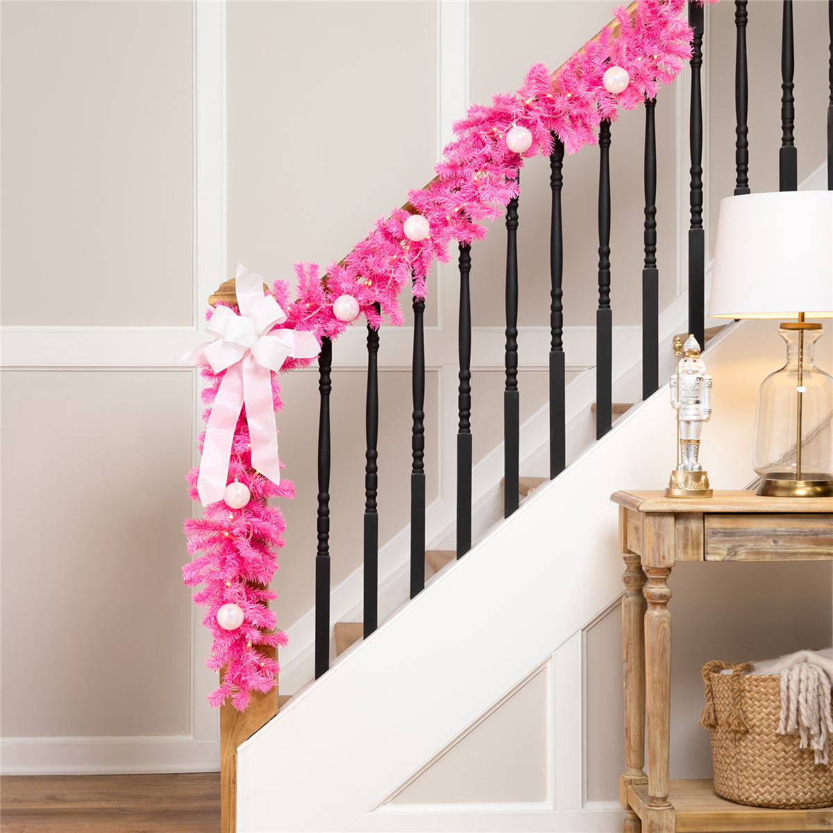 Northlight 9ft. Pink Pine Christmas Garland