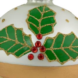Northlight Seasonal Glittered Ball Christmas Ornaments - Set of 2
