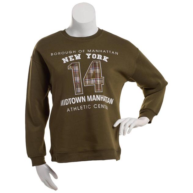 Juniors No Comment Oversized New York Sweatshirt