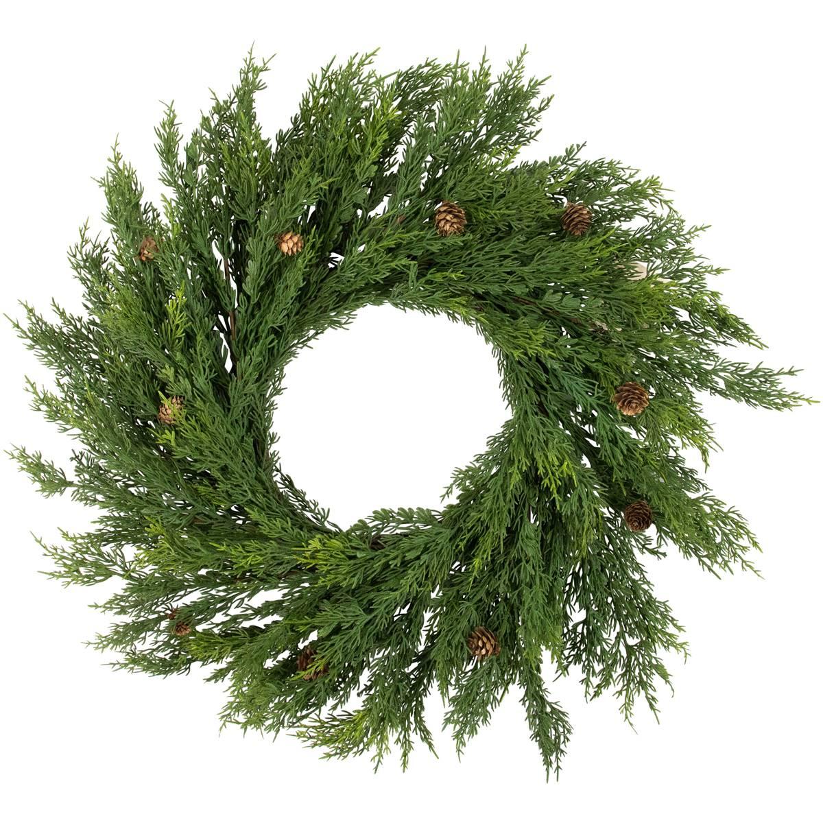 Northlight Seasonal 24in. Cedar Artificial Christmas Wreath