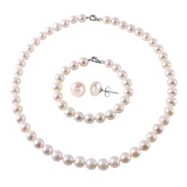 Gemstone Classics(tm) Sterling Silver 3pc. Freshwater Pearl Set