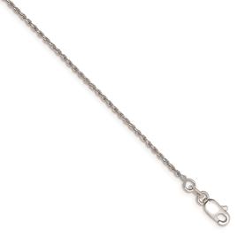 Gold Classics(tm) 10kt. White Gold 1.15mm 7in. Chain Bracelet
