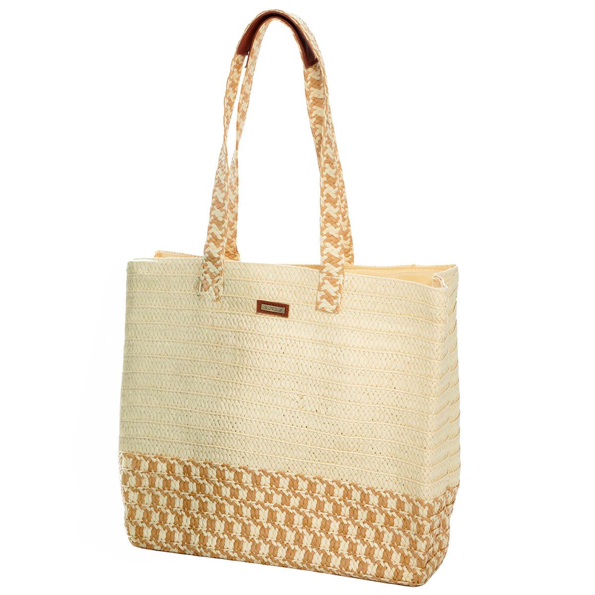 Sun ''N'' Sand Natural Straw Shoulder Tote