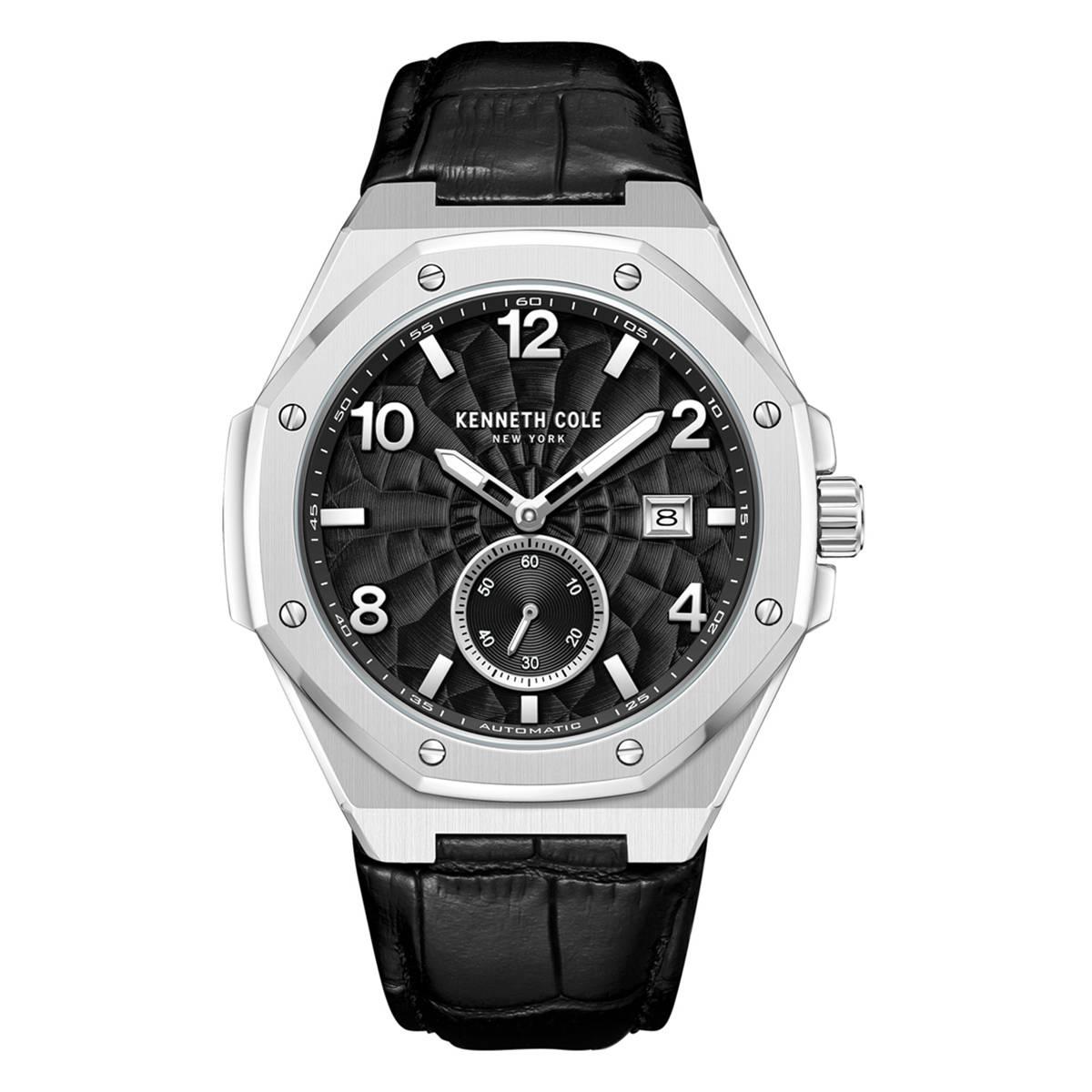 Mens Kenneth Cole(R) New York Black Automatic Watch-KCWGX0059001