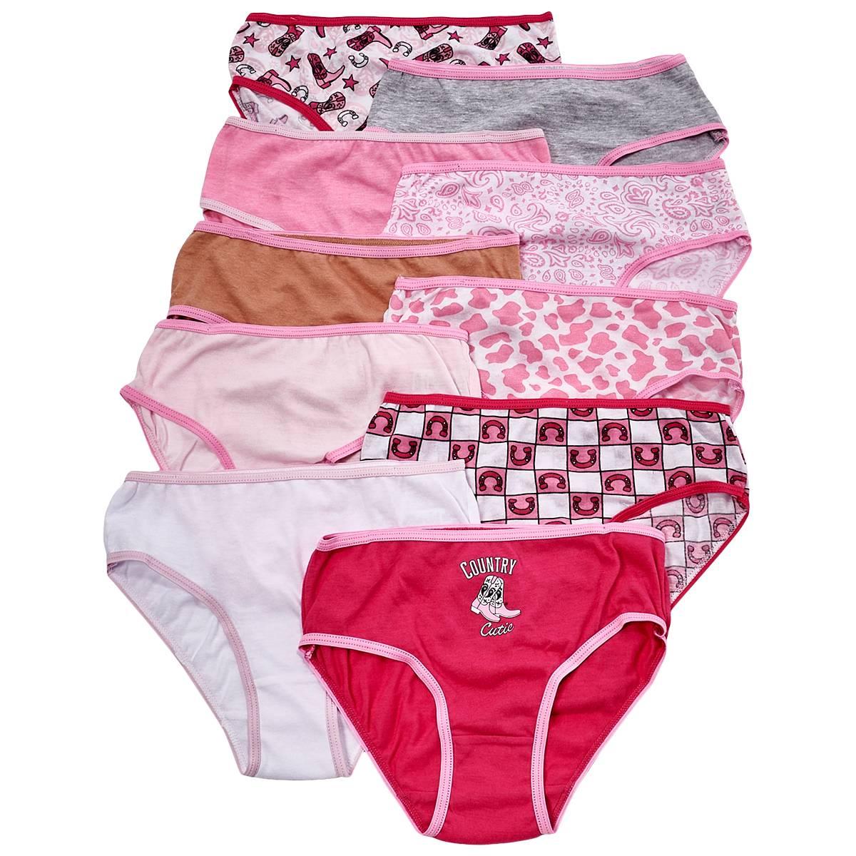 Girls (7-12) Sweet Princess 10pk. Western Panties