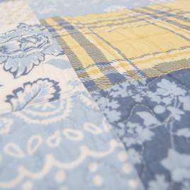 Donna Sharp Spring Flowers 3pc. Cotton Pieced Quilt Set