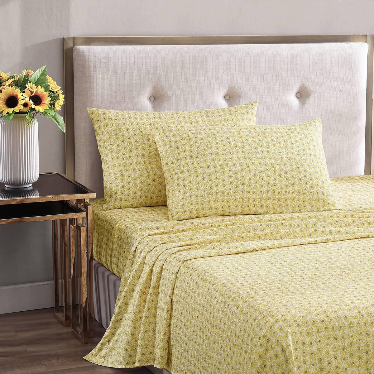 Betsey Johnson Sunflower Field Microfiber Sheet Set