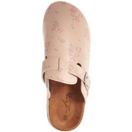 Womens Love 83 Sand Floral Clogs