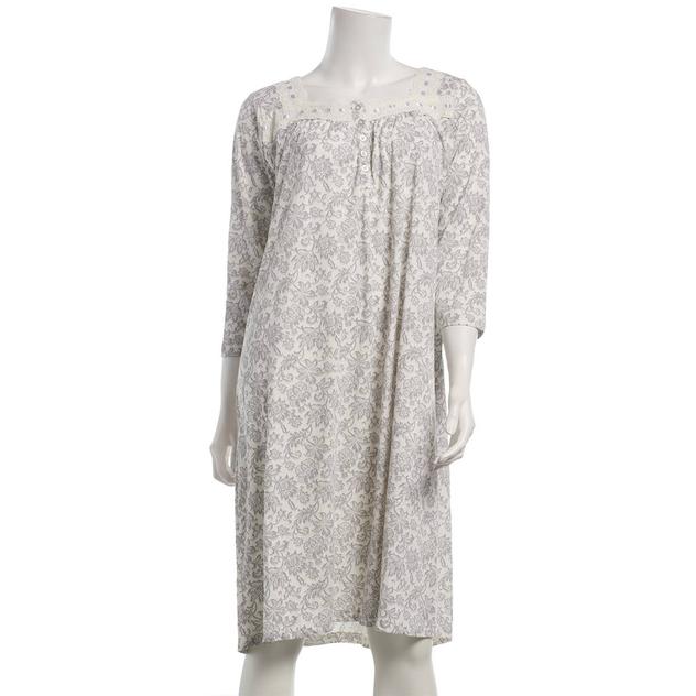 Womens Sophia by René Rofé® Floral Swirl Eyelet Lace Nightgown