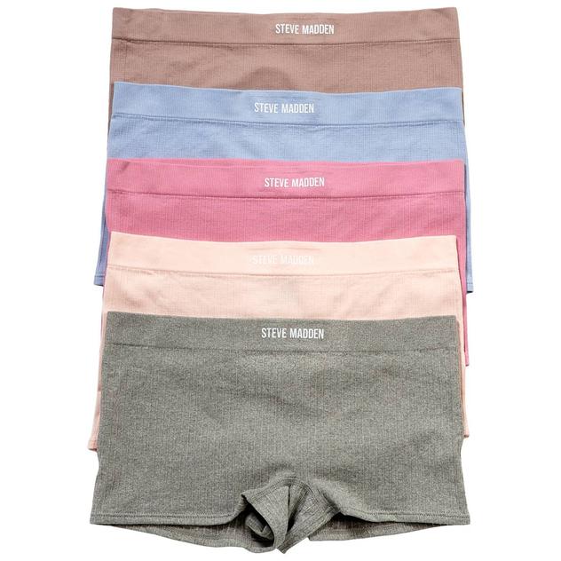 Womens Steve Madden 5pk. Seamless Boyshort Panties  SM20372A5