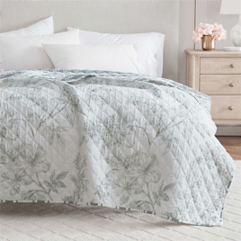 Martha Stewart Vine Flora Throw Blanket