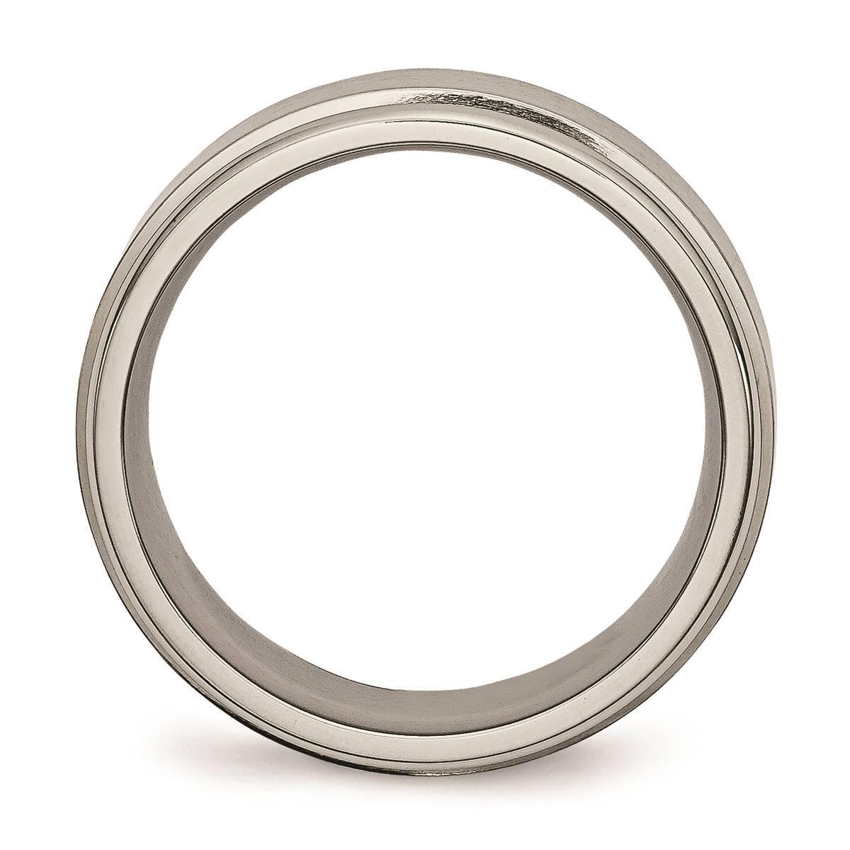 Mens Endless Affection™ Engravable 8mm Satin Finish Wedding Band