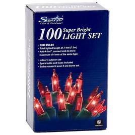 Sienna Super Bright Red 100 Light Set